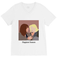 Happiest Holiday Friends V-neck Tee | Artistshot