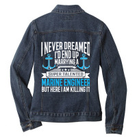 Maritime Engineering Marine Engineering Marine Engineer Ladies Denim Jacket | Artistshot