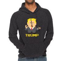 President Trump Pixel Character Vintage Hoodie | Artistshot