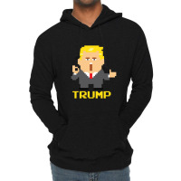 President Trump Pixel Character Lightweight Hoodie | Artistshot