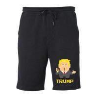 President Trump Pixel Character Fleece Short | Artistshot