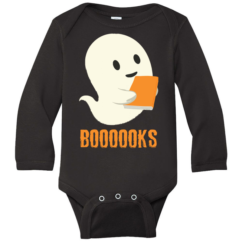 Halloween Booooks T  Shirt Booooks. Funny Books Reader Halloween Costu Long Sleeve Baby Bodysuit | Artistshot