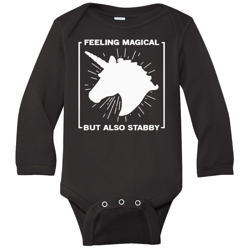 Feeling Magical Long Sleeve Baby Bodysuit by BLQS Apparel | Artistshot