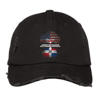 American Raised With Dominican Roots Republic T Shirt Vintage Cap | Artistshot