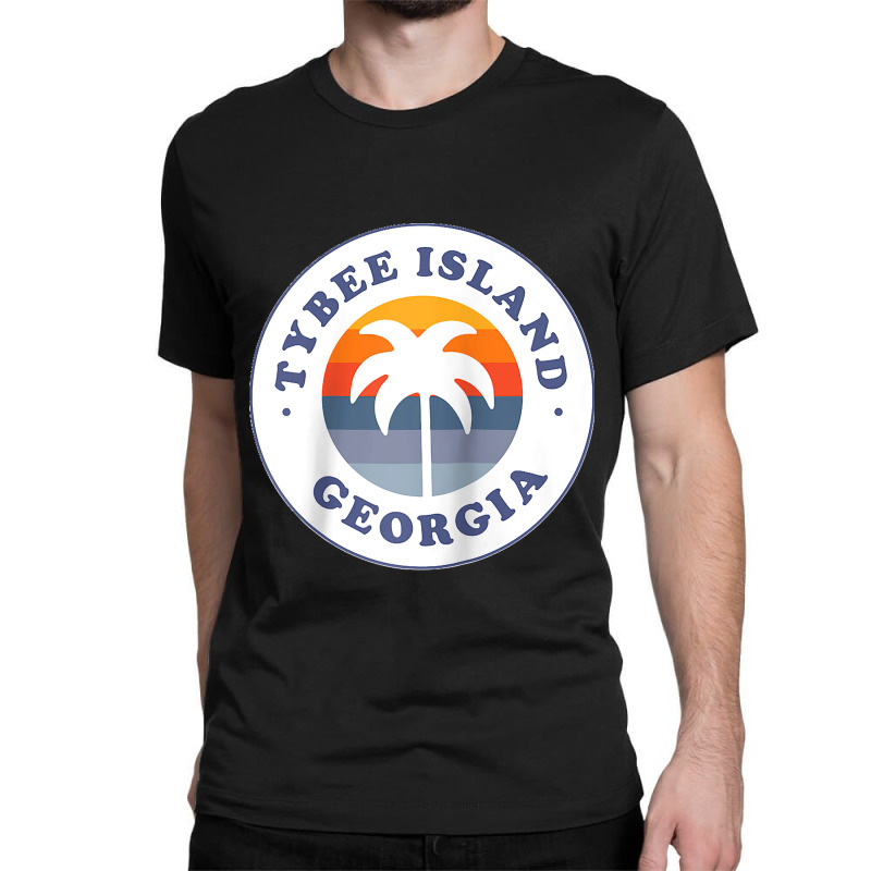 Tybee Island Georgia Ga Palm Tree Beach Vacation Souvenirs Raglan Base Classic T-shirt by WirtzRichard | Artistshot