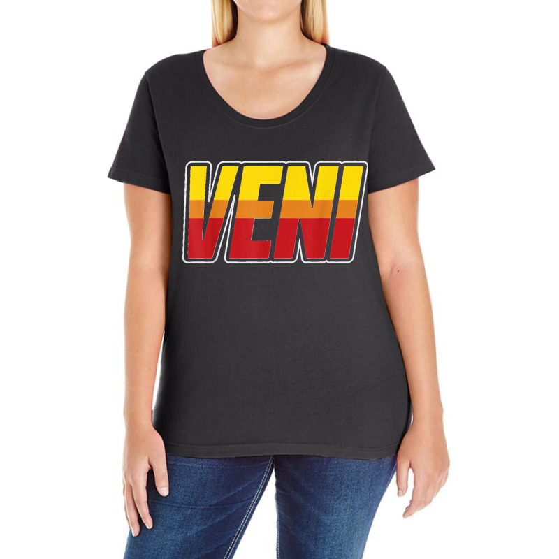 Veni Funny Latin Joke Came Language Humor Jokes Ladies Curvy T-Shirt by WirtzRichard | Artistshot