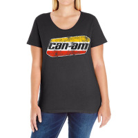 Canam Vintage Original Atv Utv Off Road Gift Raglan Baseball Tee Ladies Curvy T-shirt | Artistshot