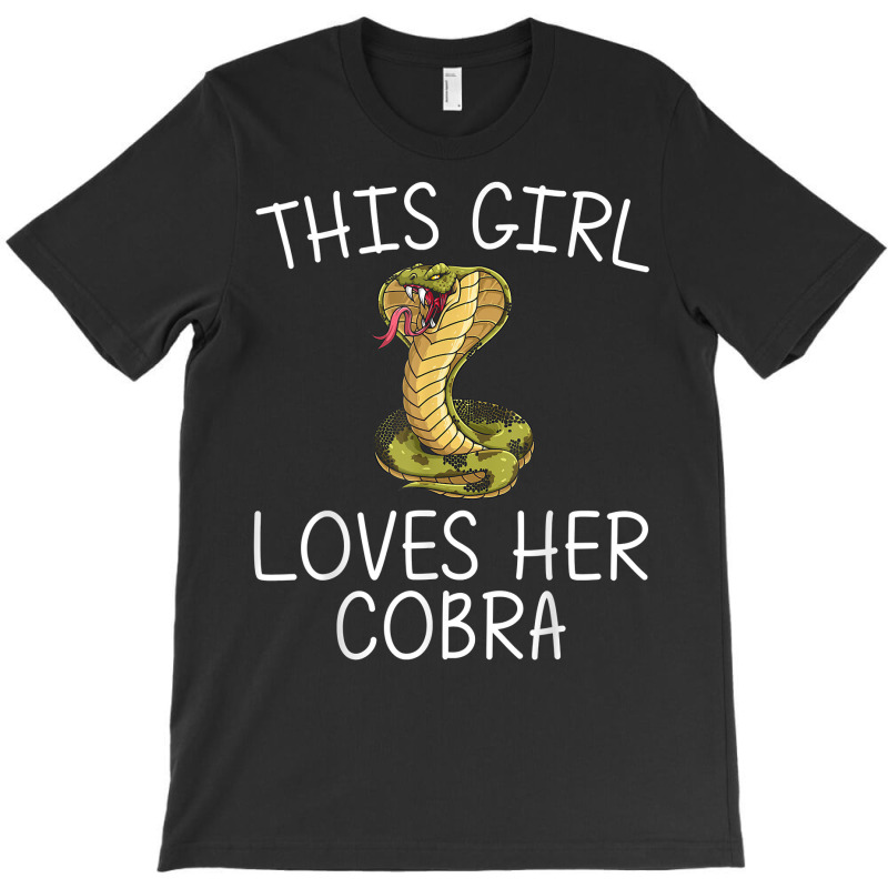 Cool Cobra Art For Girls Kids King Cobra Snake Lover Reptile T Shirt T-shirt | Artistshot