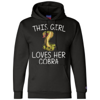 Cool Cobra Art For Girls Kids King Cobra Snake Lover Reptile T Shirt Champion Hoodie | Artistshot