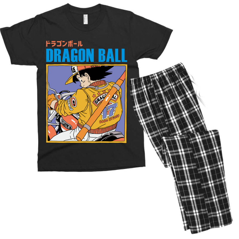 Goku Riding A Motocycle Men's T-shirt Pajama Set by Ha Thu | Artistshot