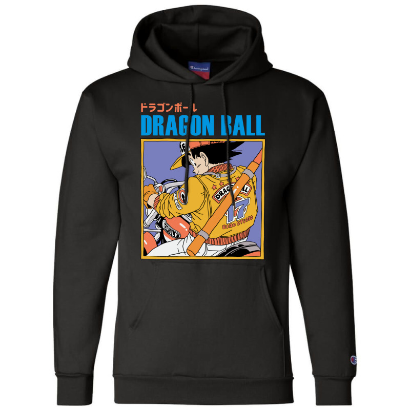 Goku Riding A Motocycle Champion Hoodie by Ha Thu | Artistshot