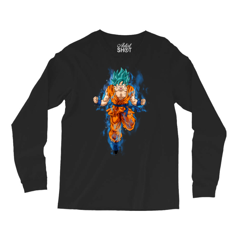 Super Saiyan Blue Goku Long Sleeve Shirts by Ha Thu | Artistshot