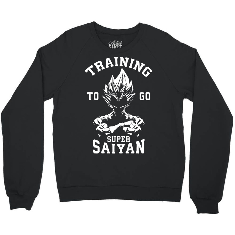 Training To Go Super Saiyan Crewneck Sweatshirt by Ha Thu | Artistshot