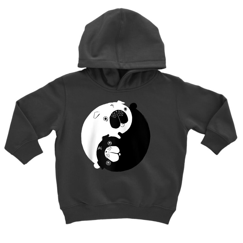 Cute Yin Yang Pugs Oriental Dog And Animal Lovers' Puppy Raglan Baseba Toddler Hoodie | Artistshot