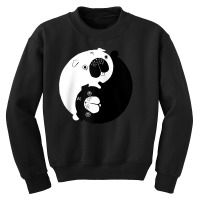 Cute Yin Yang Pugs Oriental Dog And Animal Lovers' Puppy Raglan Baseba Youth Sweatshirt | Artistshot