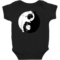 Cute Yin Yang Pugs Oriental Dog And Animal Lovers' Puppy Raglan Baseba Baby Bodysuit | Artistshot