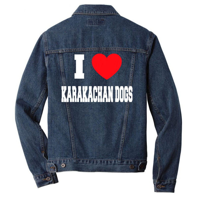 I Love Karakachan Dogs T Shirt Men Denim Jacket by RomanAllen89 | Artistshot