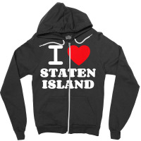 I Love Staten Island Premium T Shirt Zipper Hoodie | Artistshot