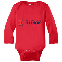 University Of Illinois At Urbana Champaign Long Sleeve Baby Bodysuit | Artistshot