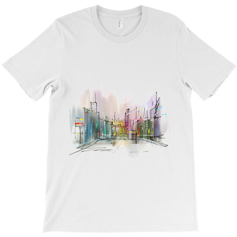 Bold Watercolor heart - TEE SHIRT DESIGN Long Sleeve T-Shirt