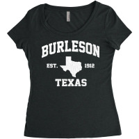 Burleson Texas Tx Vintage State Athletic Style Premium Women's Triblend Scoop T-shirt | Artistshot