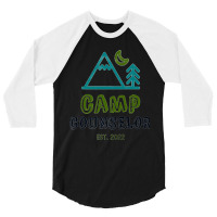 Camp Counselor 2022 Summer Teacher Instructor Coach Crew Premium 3/4 Sleeve Shirt | Artistshot