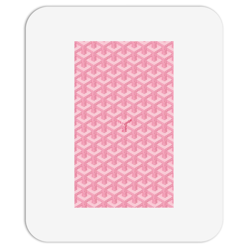 Custom Goyard Pattern Pink Portrait Canvas Print By Custom-designs -  Artistshot