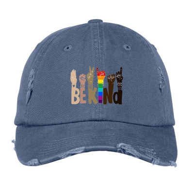 Be Kind Rainbow Vintage Cap Designed By Wildern