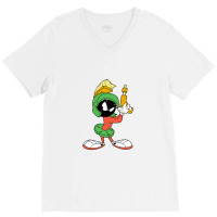 Marvin The Martian Looney V-neck Tee | Artistshot