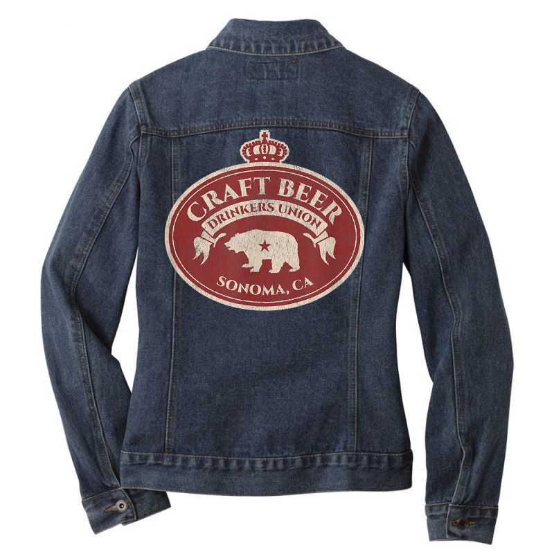 Craft Beer Drinkers Union   Sonoma California T Shirt Ladies Denim Jacket by sugruewxrivestsxe | Artistshot