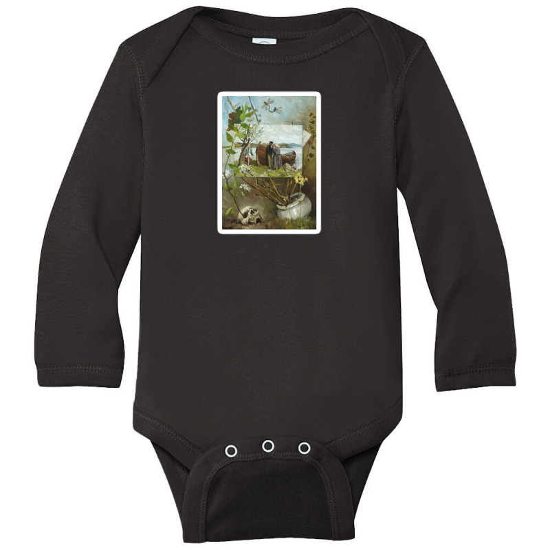 The White Horse John Constable 110284855 Long Sleeve Baby Bodysuit | Artistshot