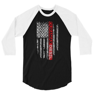 Duramax Diesel Flag Shirt 3/4 Sleeve Shirt Designed By Hung