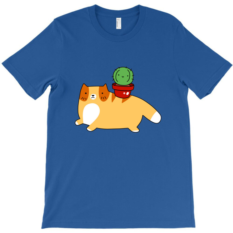 Orange Tabby And Cactus T-shirt | Artistshot