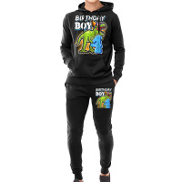 Birthday Boy 4 4th Birthday T Rex Dinosaur Party Gift Boys For Men Wom Hoodie & Jogger Set | Artistshot