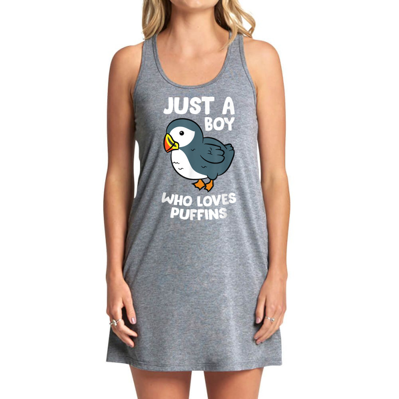 Just A Boy Who Loves Puffins Iceland Seabird Puffins T Shirt Tank Dress by uekirstockpg | Artistshot