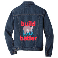 Build Back Better Men Denim Jacket | Artistshot