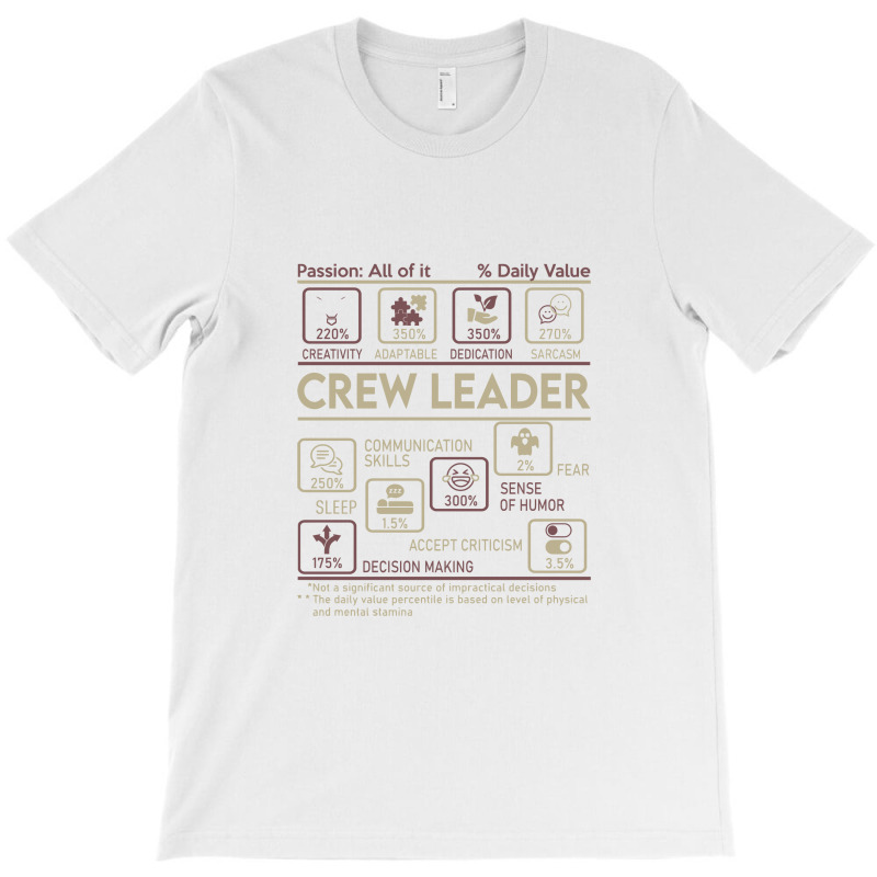 Crew Leader T Shirt Daily Value Gift Item Tee T-shirt | Artistshot