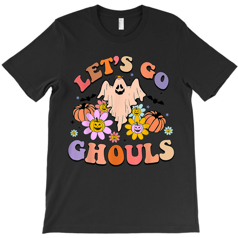 Groovy Let's Go Ghouls Floral Ghost Hippie Halloween Costume Character T-shirt | Artistshot