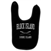 Block Island Rhode Island Ri Vintage Nautical Sports Design Baby Bibs | Artistshot