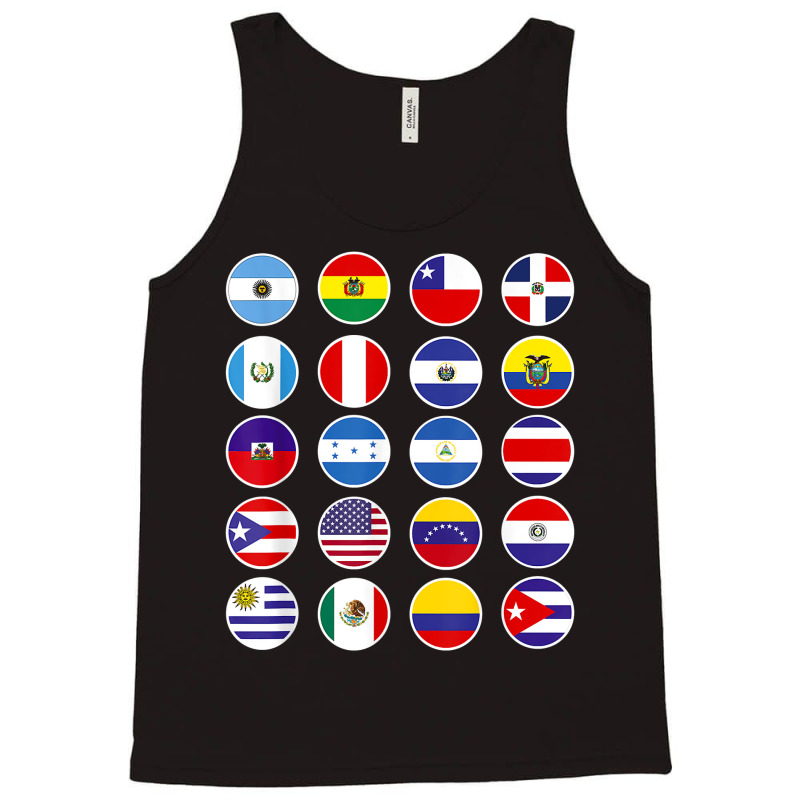 All Latin American Flags Countries Banderas Latinoamerica T Shirt Tank Top by deleonnylorindg | Artistshot