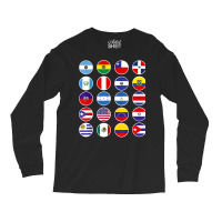 All Latin American Flags Countries Banderas Latinoamerica T Shirt Long Sleeve Shirts | Artistshot