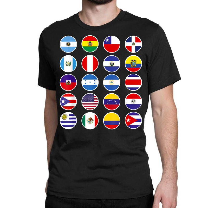 All Latin American Flags Countries Banderas Latinoamerica T Shirt Classic T-shirt by deleonnylorindg | Artistshot