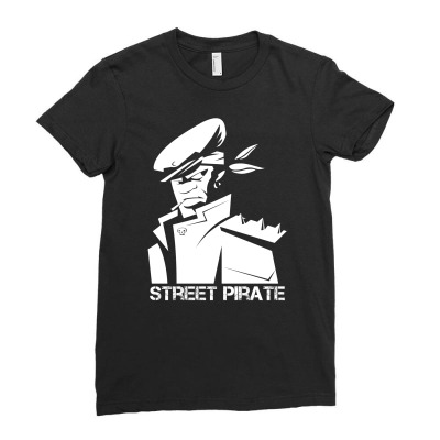 Street Pirate Ladies Fitted T-shirt Designed By Icang Waluyo