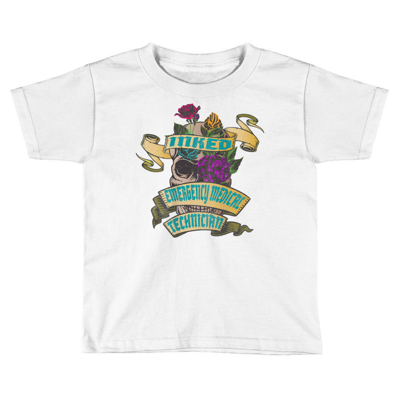 Emergency Medical Technician Inked Tattoo Backside Design T Shirt Toddler T-shirt | Artistshot