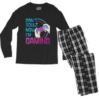 Can't Adult Now I'm Gaming  Controller Funny Video Games Men's Long Sleeve Pajama Set | Artistshot