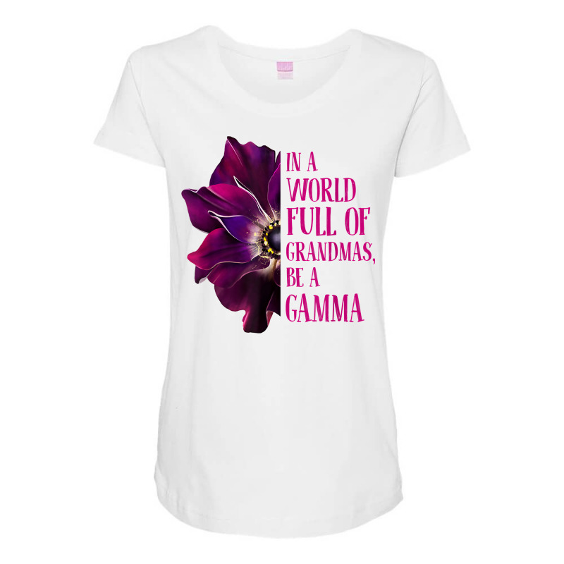 Anemone World Full Of Grandmas Be Gamma Grandmas Gifts T Shirt Maternity Scoop Neck T-shirt by patutowtbanaspch | Artistshot