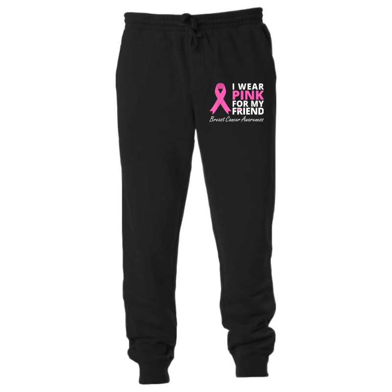 I Wear Pink For My Friend T  Ribbon Family Love Warrior Unisex Jogger | Artistshot