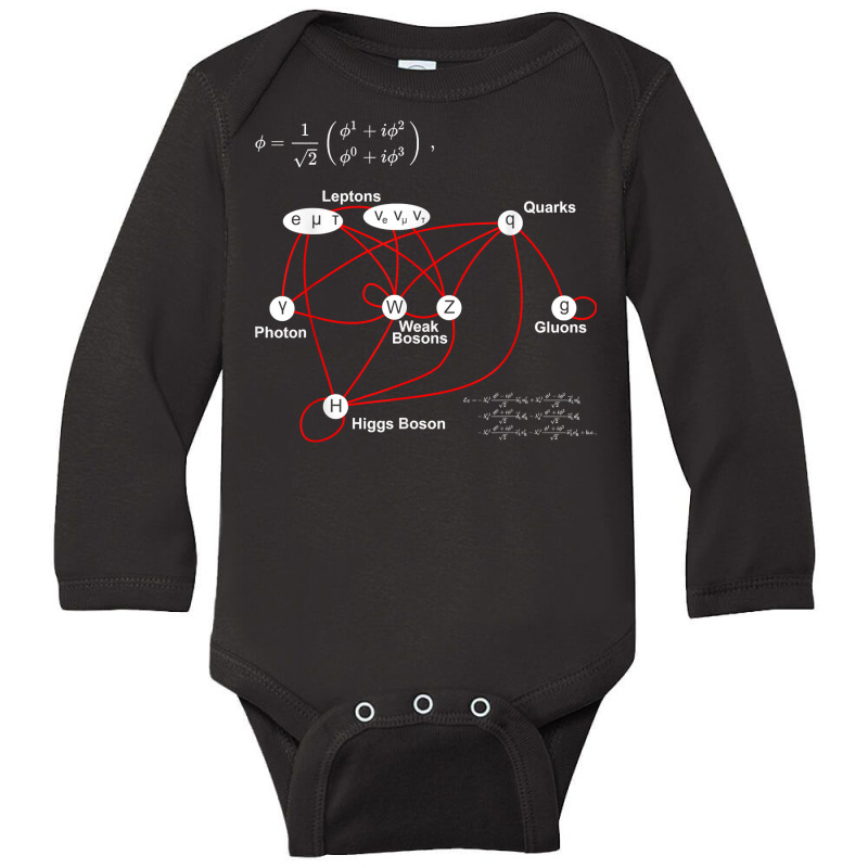 Higgs Boson Physics Quantum Mechanics Science Lover Teacher T Shirt Long Sleeve Baby Bodysuit by roopeedwrich76 | Artistshot