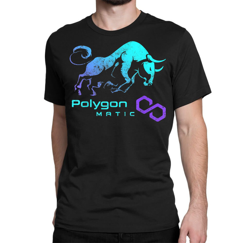 Polygon Matic Crypto Bullrun Hodl Token To Rich Millionaire T Shirt Classic T-shirt by butacnlzaidelpz | Artistshot