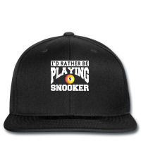 I'd Rather Be Playing Snooker Billiards Pool Player T Shirt Printed Hat | Artistshot